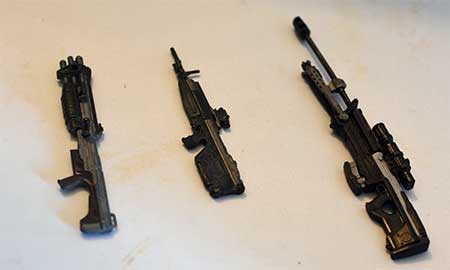 Halo Noble Teame 6 figures Rifles Often lost